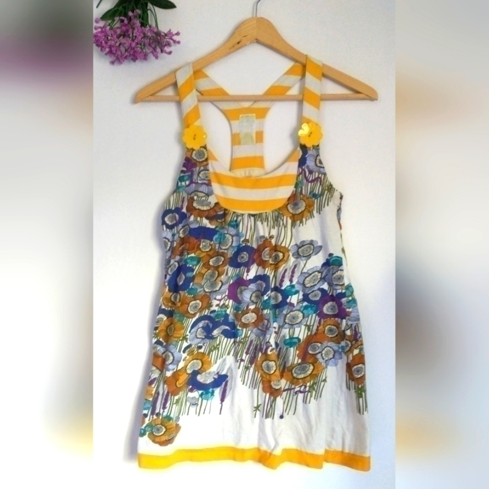 Y2K 90's Tunic Top Forest Fairy Size Small 60s Look Fairycore Cottagecore